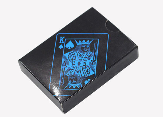 CMYK que imprime o azul e o pôquer plástico preto carda impermeável