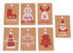 Presentes recicláveis de Hang Tags Swing For Christmas do papel de embalagem do pdf