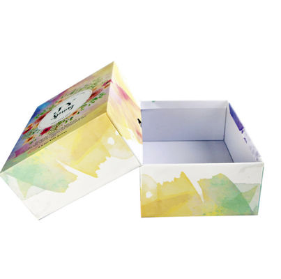Caixas de presente rígidas do cartão de Floweral 2mm com impressão das tampas CMYK