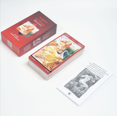 350gsm revestiu os cartões de tarô sexuais imprimíveis de papel 70x120mm