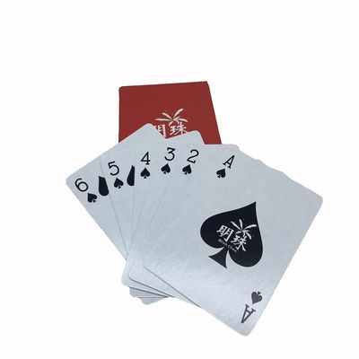 54 a cor vermelha 300gsm impresso revestiu o papel que joga cartões Matt Varnishing do pôquer