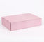 Impressão de cores de empacotamento cosmética cor-de-rosa ondulada de Pantone da caixa de cartão da categoria de E