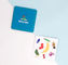 CMYK que imprime os cartões de harmonização animais para a educação das crianças