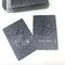 Cartões plásticos impermeáveis do pôquer da folha preta com folha de prata Tuck Box