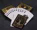 Cartões de jogo pretos alemães do papel de núcleo da folha de ouro com empacotamento da caixa da folha de ouro
