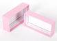o rosa rígido das caixas de presente do cartão de 2mm imprimiu reciclável para cosméticos